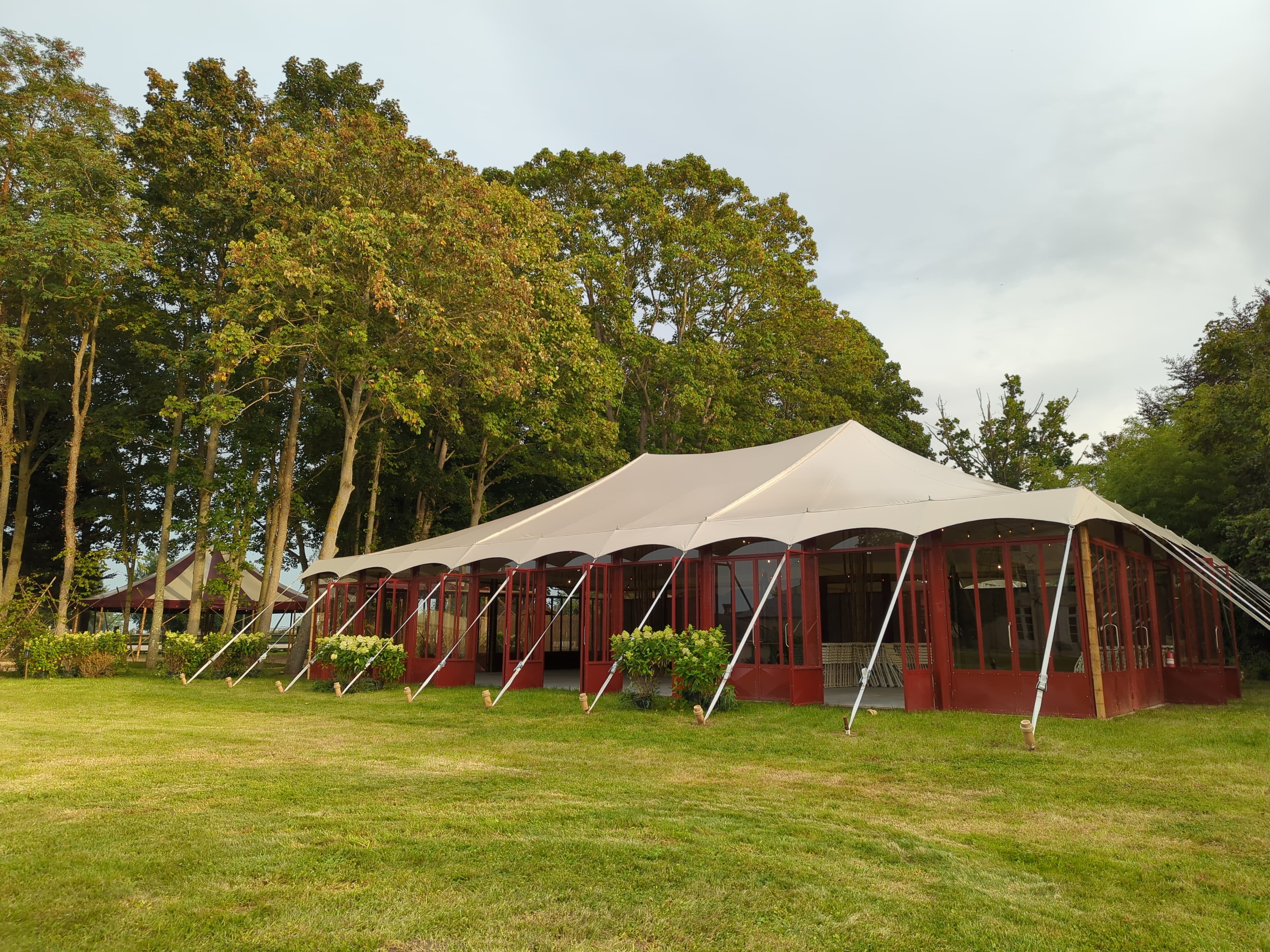 L'Orangerie Bamboo Marquee installation