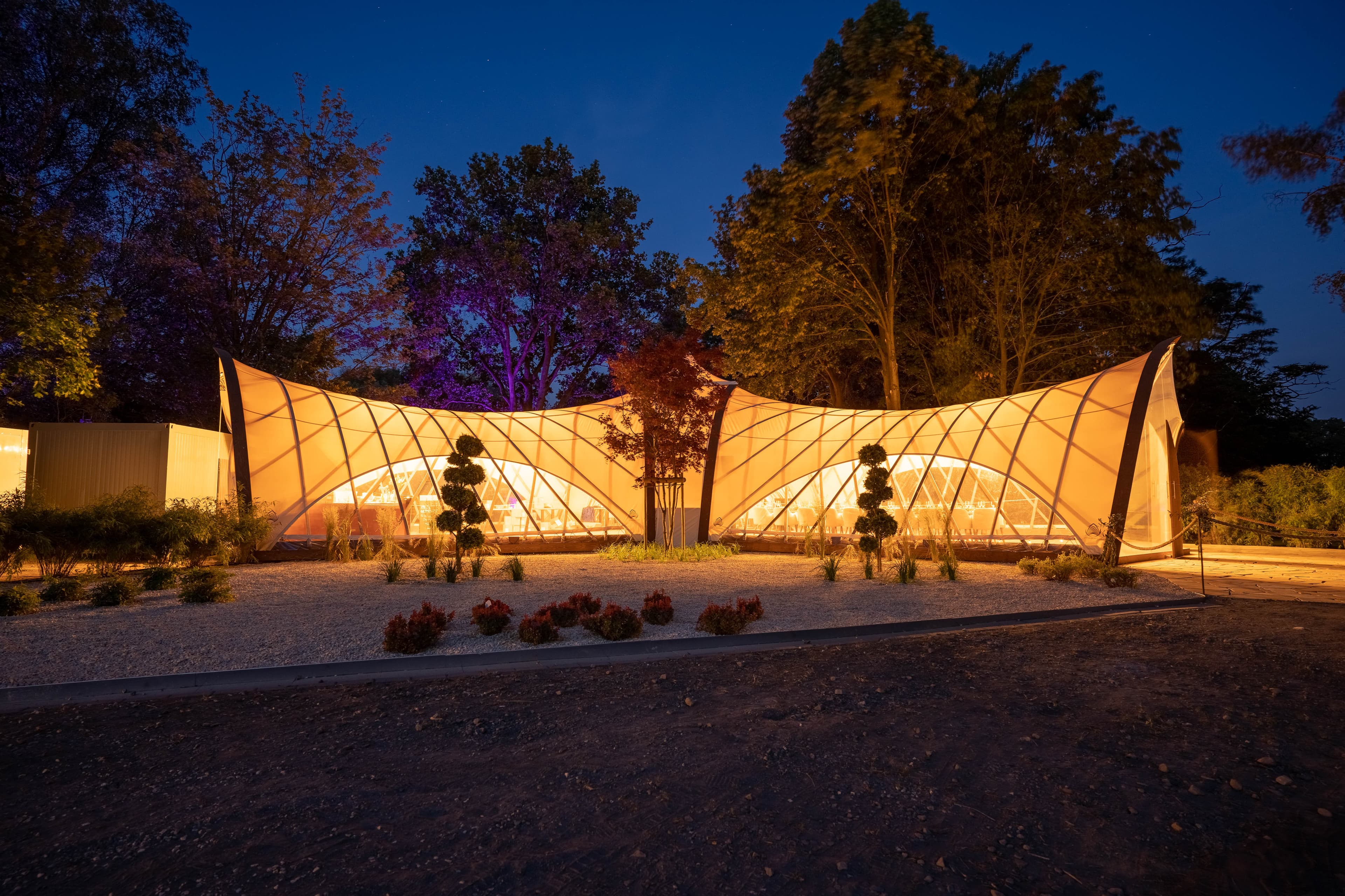 Strohboid Pavilion Wedding Configuration